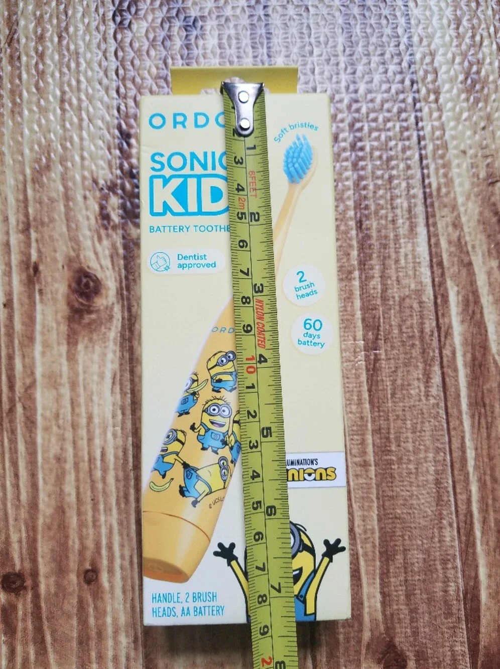 Ordo Sonic Kids Minions Battery Toothbrush - Yellow NIB